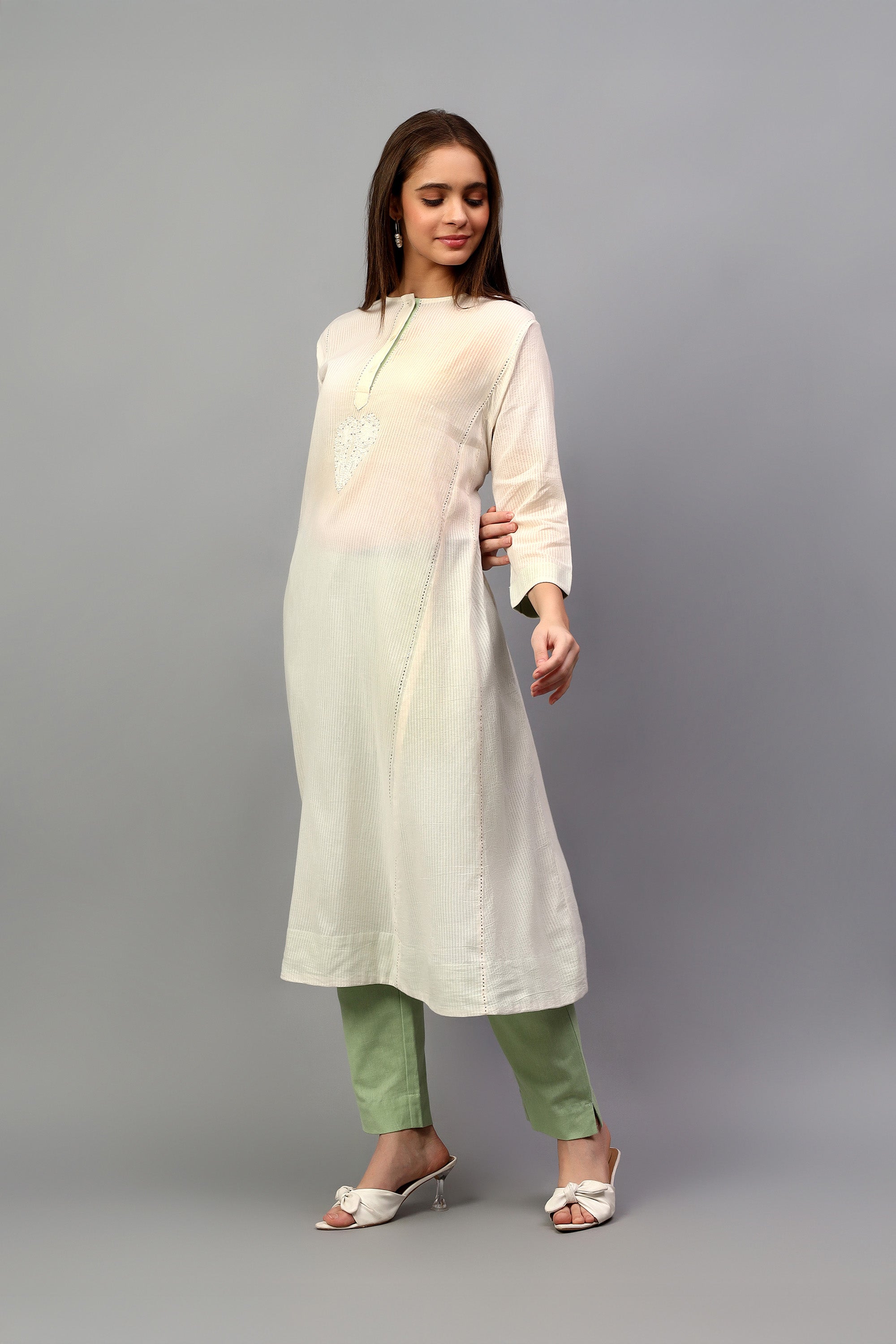 Kurta only | Irang | Chikankari | Cotton