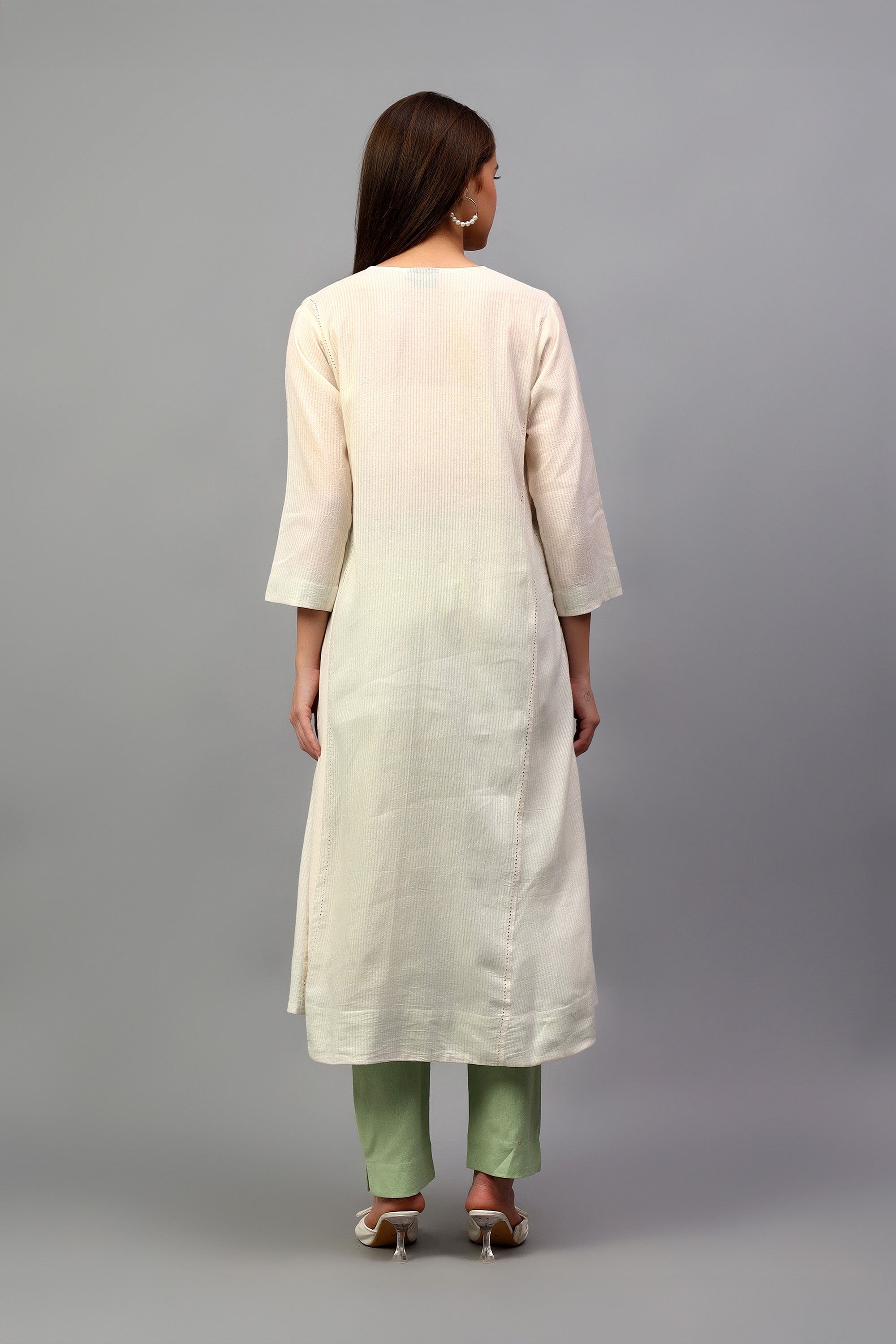 Kurta only | Irang | Chikankari | Cotton