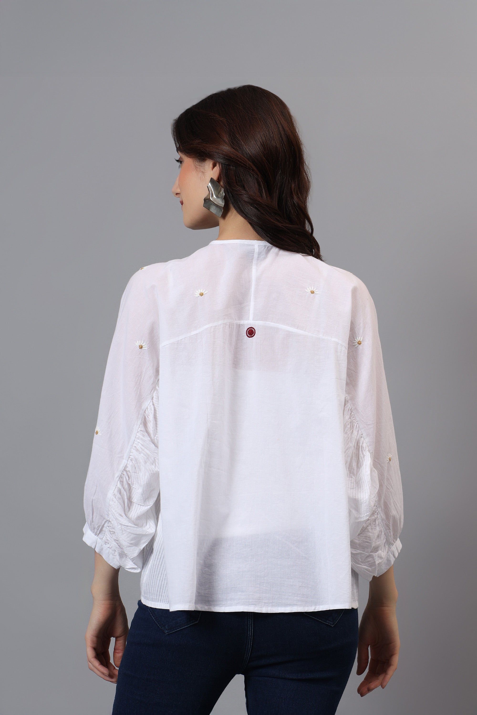 Shirt | Mekori | Chikankari | Cotton