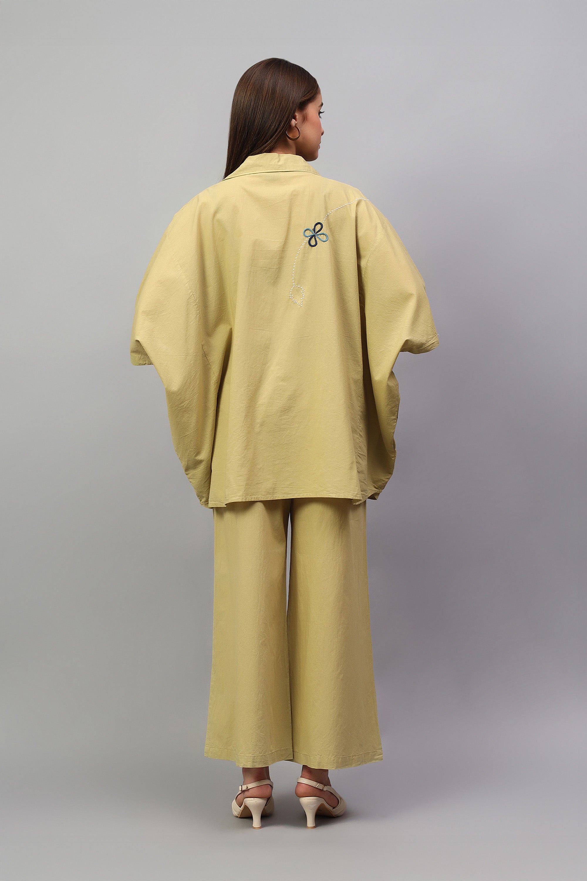 Easy Shirt | Samkhya | Chikankari | Cotton