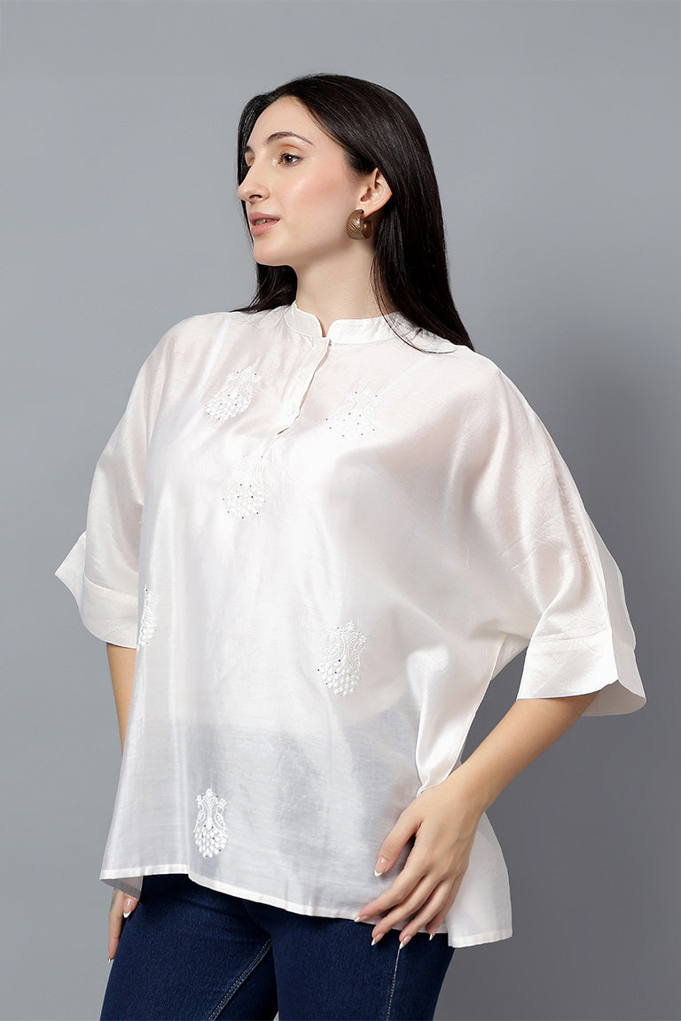 Easy Top | Upsarg | Chikankari | Cotton Silk