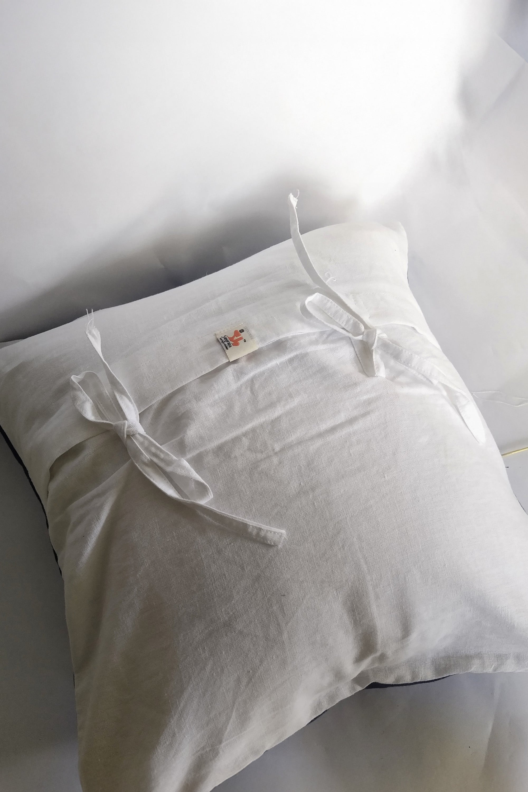 Cushion Cover | Rajanya | Chikankari | Cotton | 16"