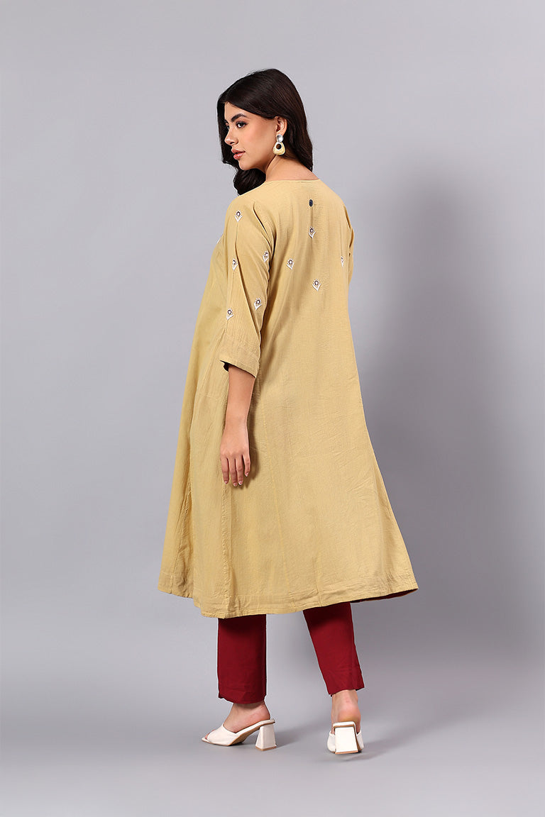 Kurta | Saraansh | Chikankari | Cotton