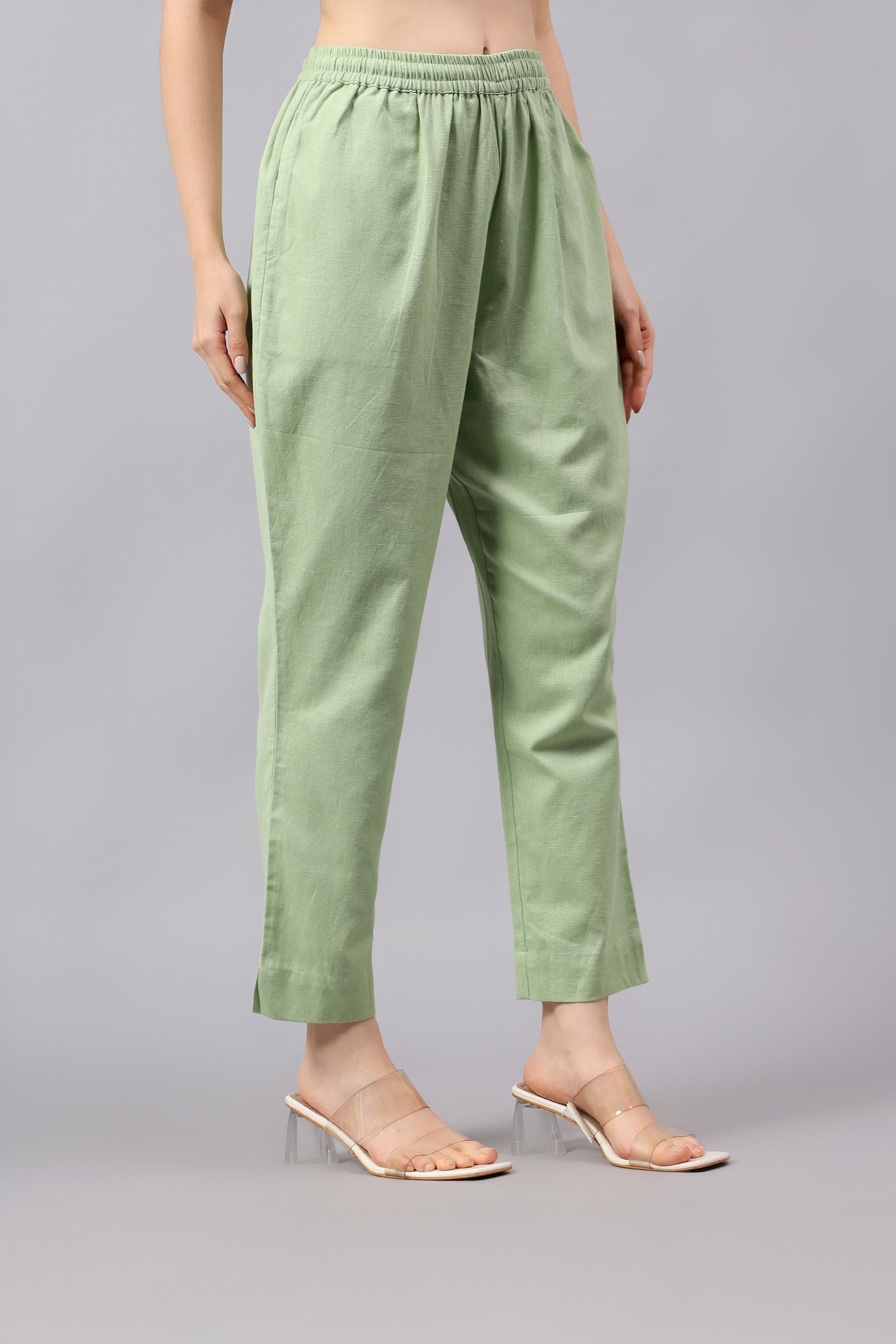 Narrow Pant | Khurja | Cotton Linen