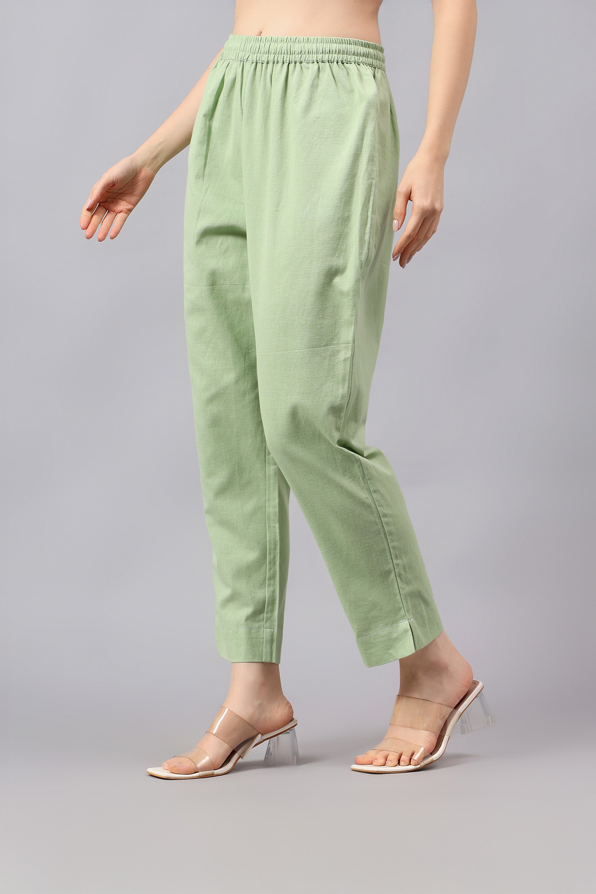 Narrow Pant | Khurja | Cotton Linen