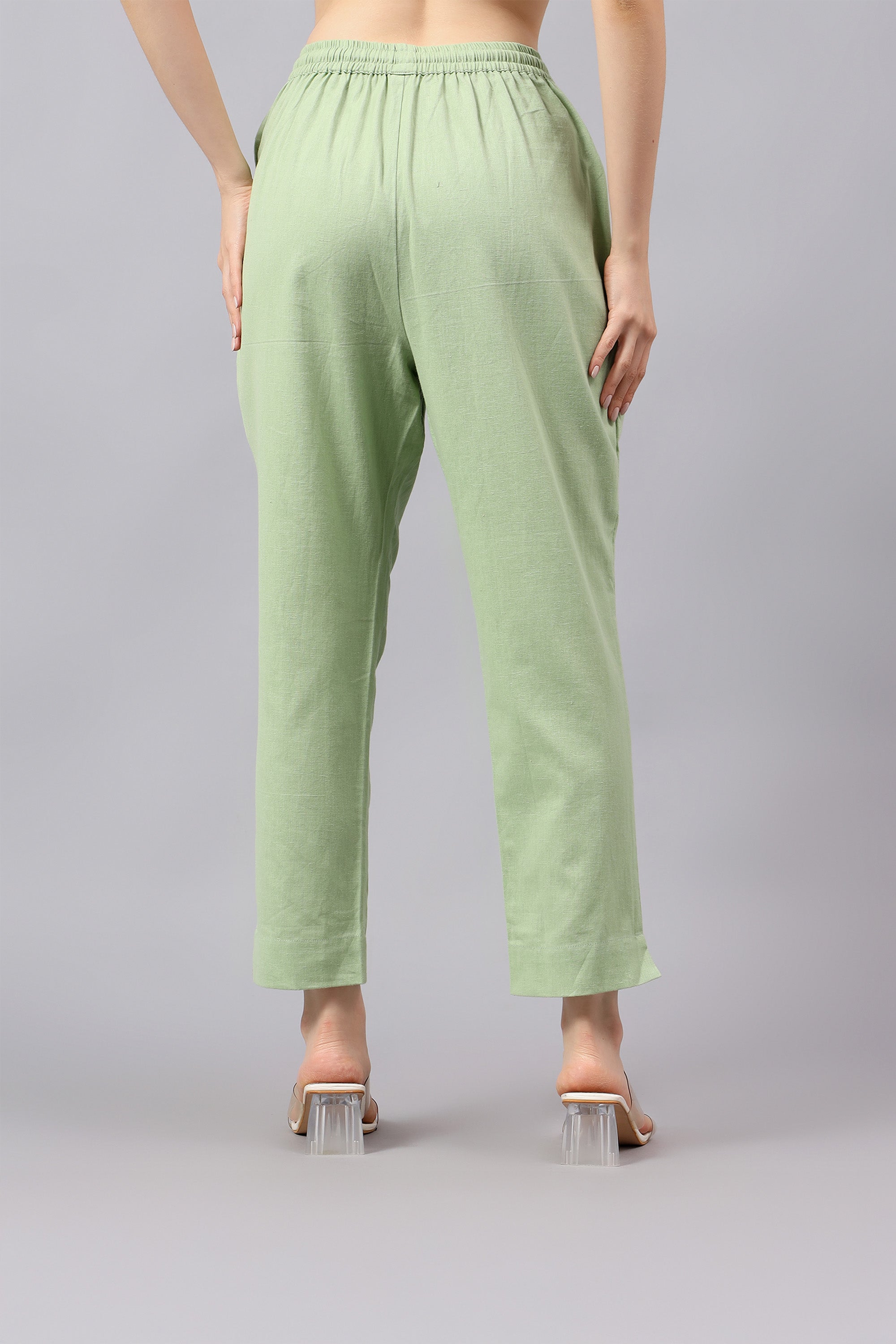 Narrow Pant | Khurja | Cotton Linen