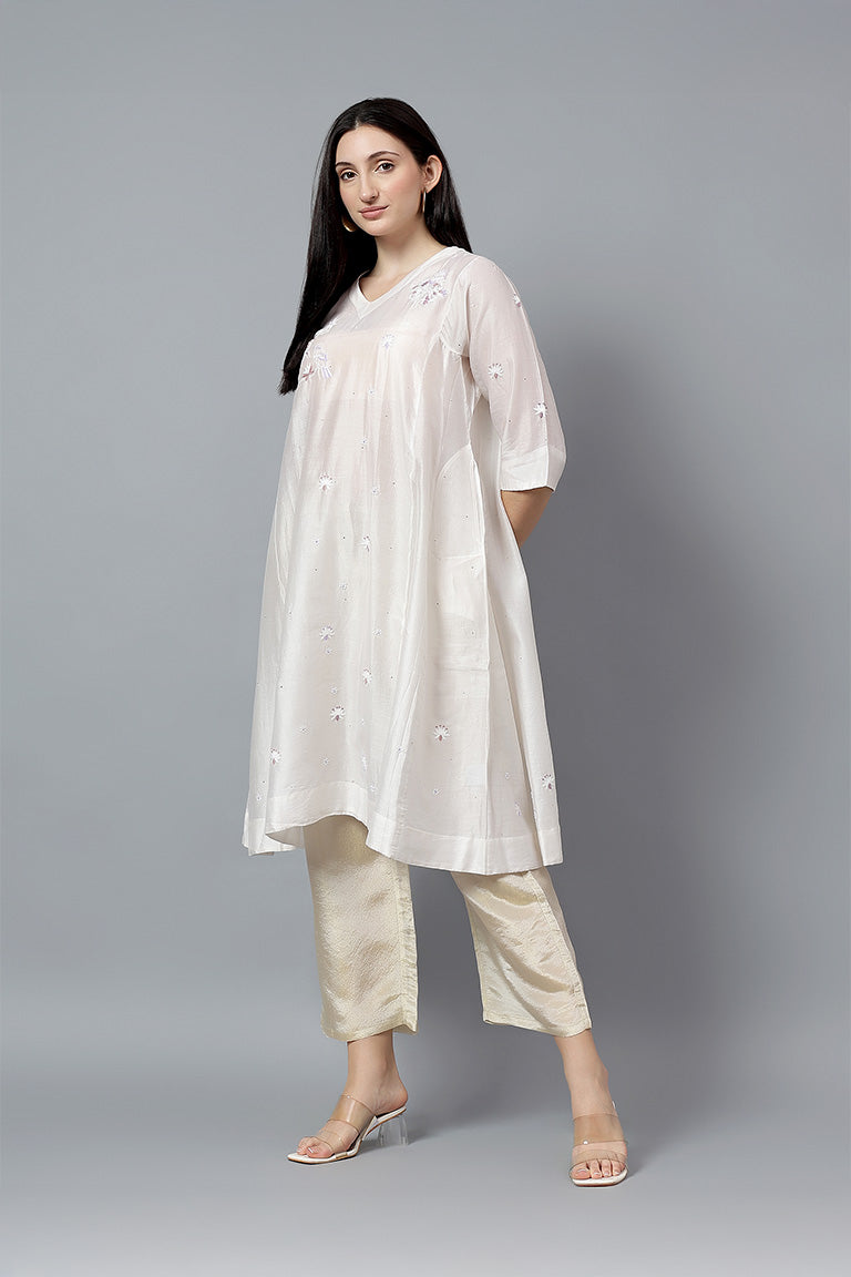 Classic Pyjamas | Shravasti | Metallic chanderi