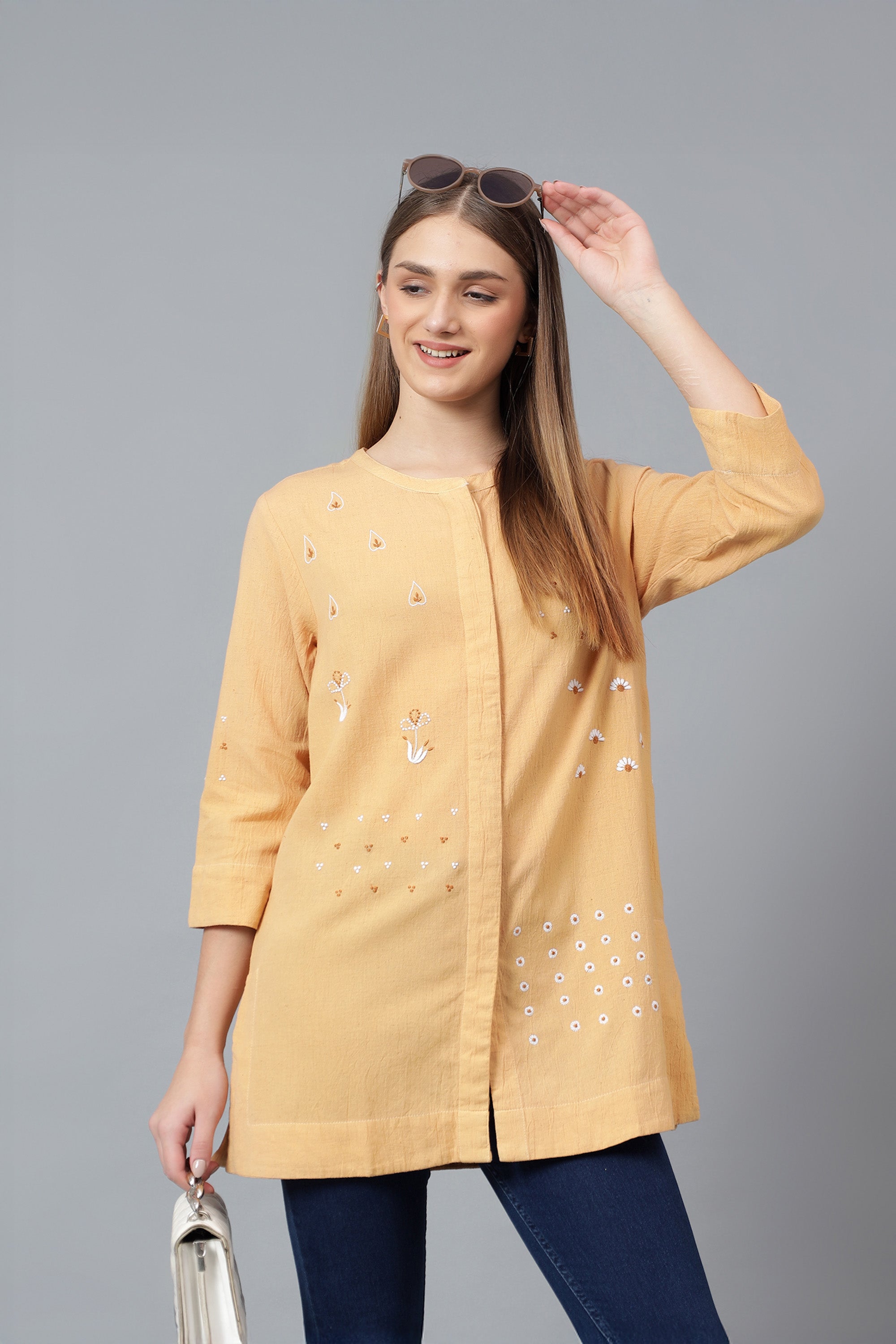 Shirt | Idiom | Chikankari | Cotton Flax(linen)