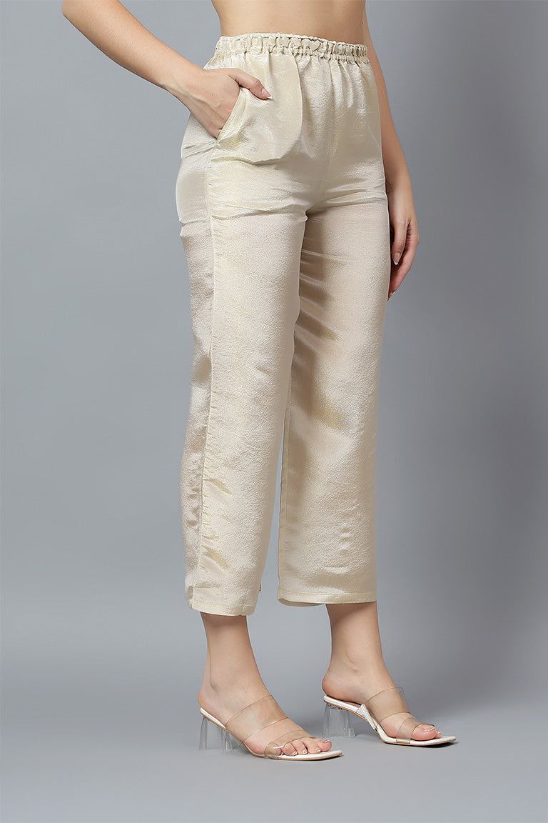 Classic Pyjamas | Shravasti | Metallic chanderi