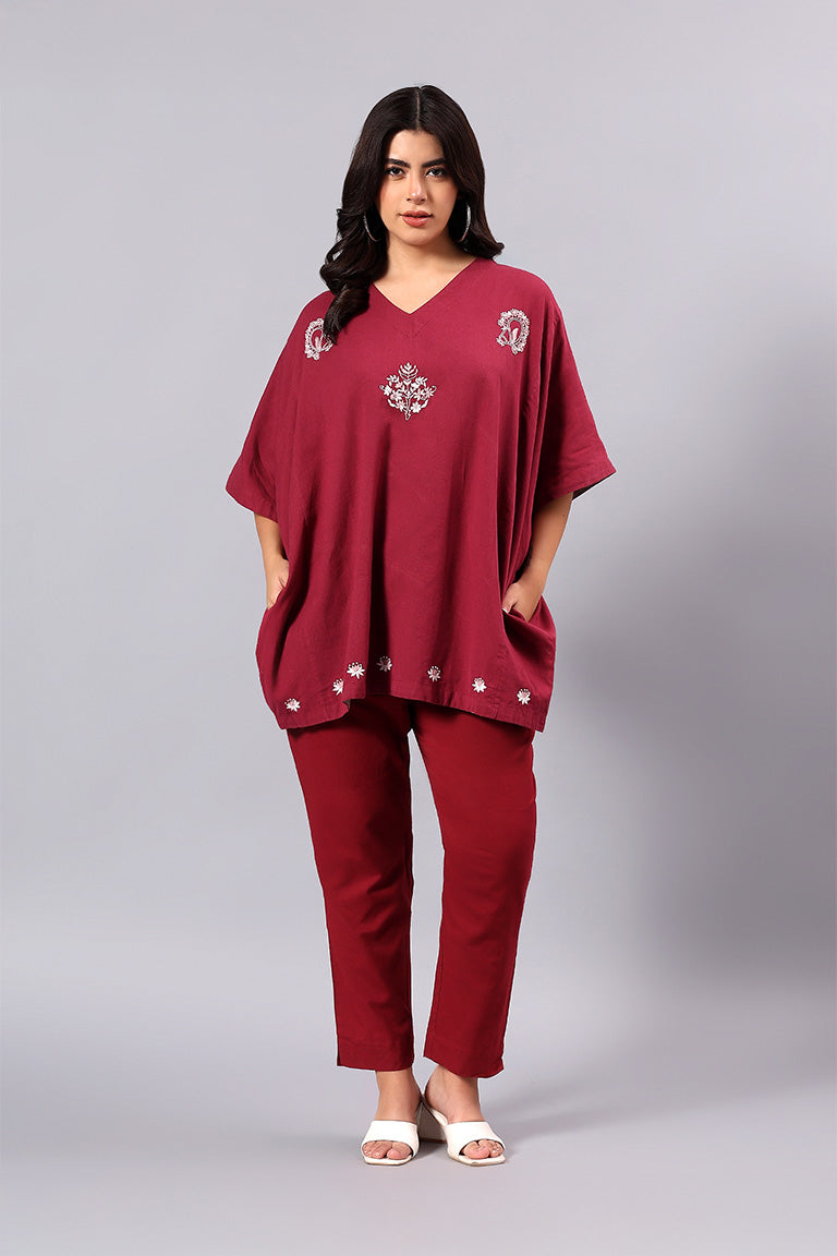 Easy fit Tunic | Tadbhav | Chikankari | Cotton Flax
