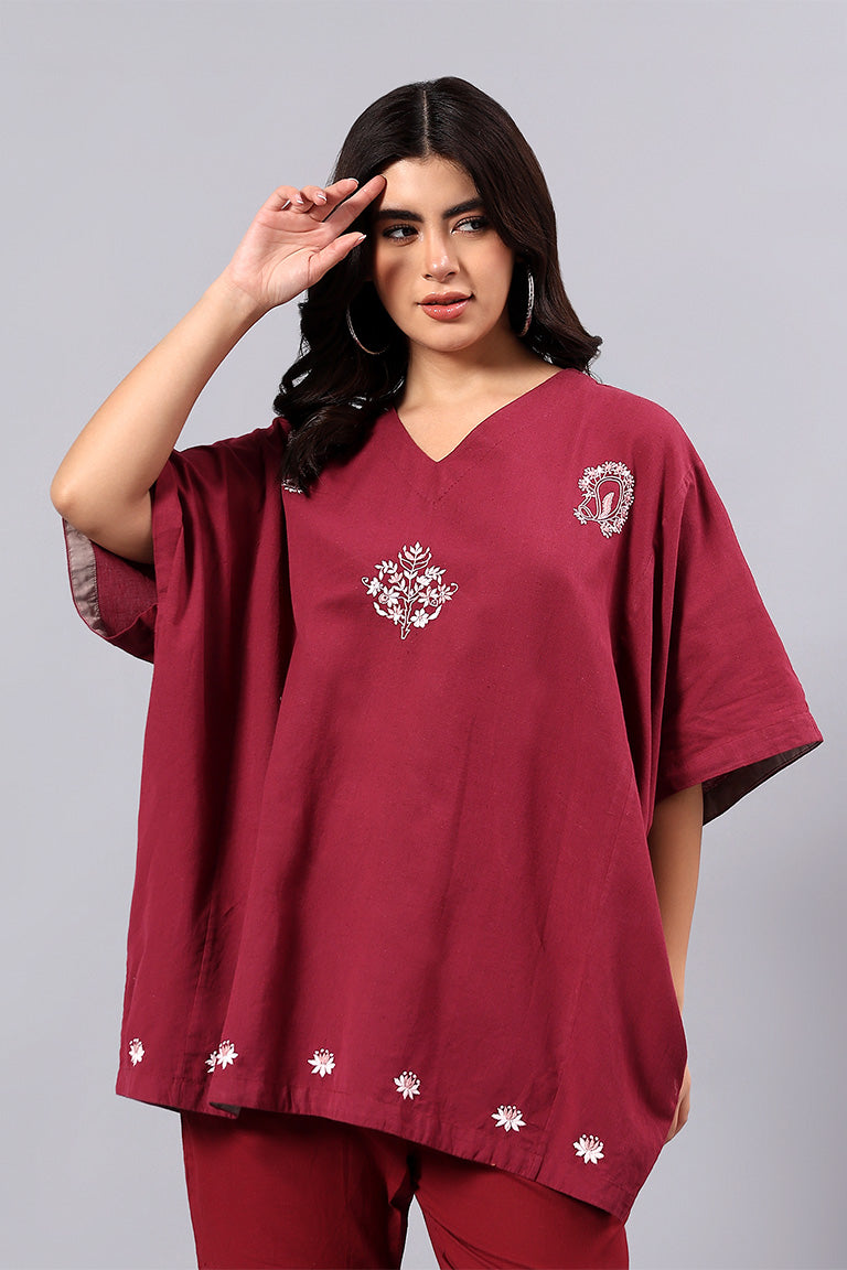 Easy fit Tunic | Tadbhav | Chikankari | Cotton Flax