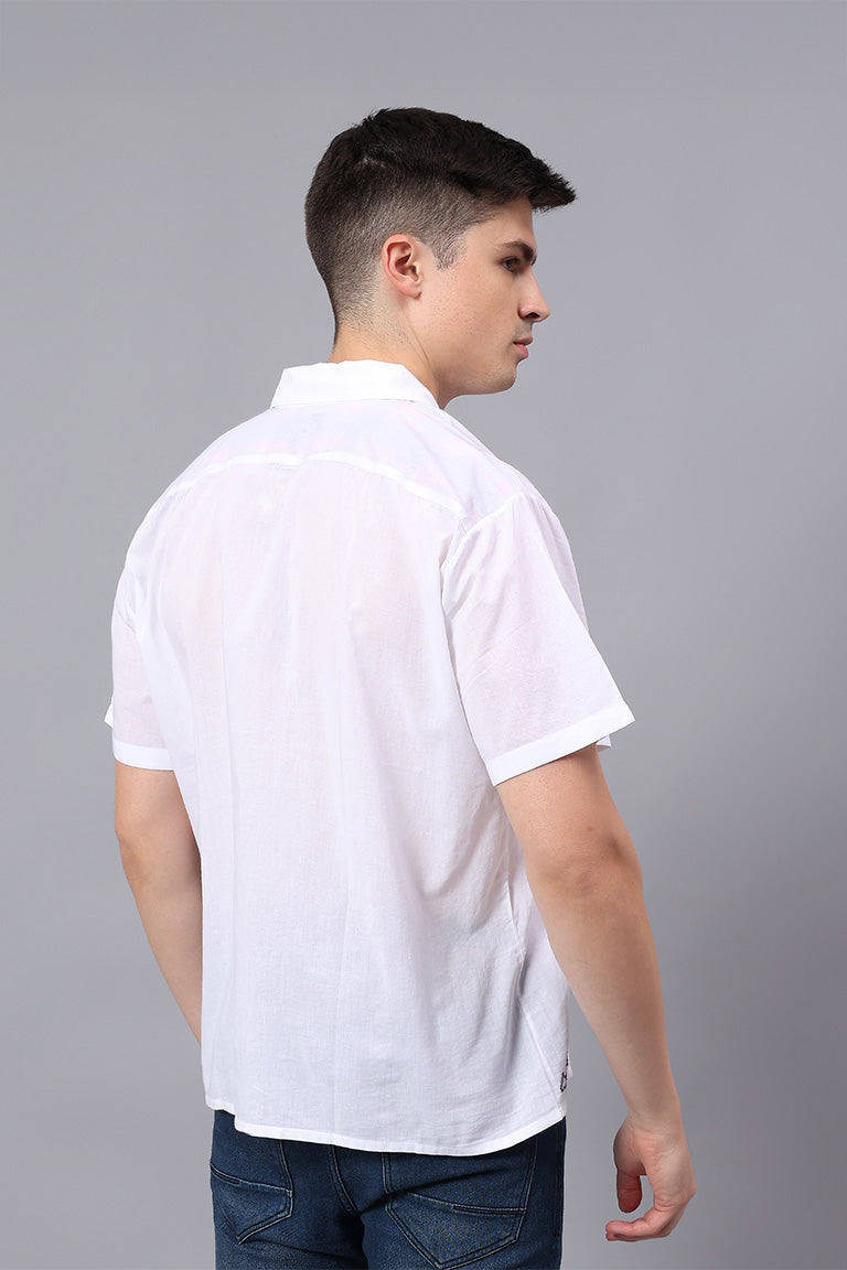 Convertible Collar Shirt | Paryay | Chikankari | Cotton