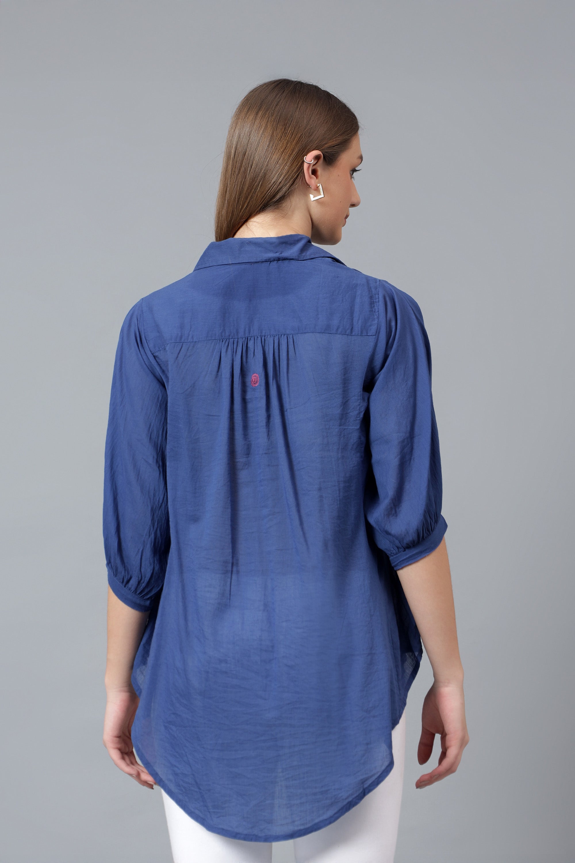 Shirt | Synonym | Chikankari | Cotton