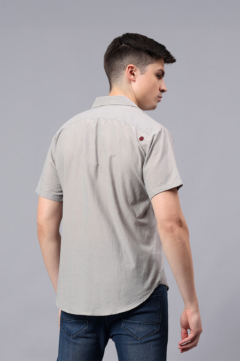 Convertible Collar Shirt | Prasang | Chikankari | Cotton