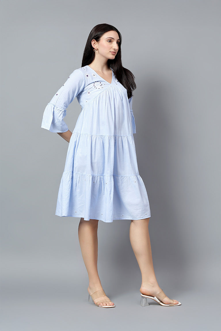 Tunic | Sandhi | Chikankari | Cotton