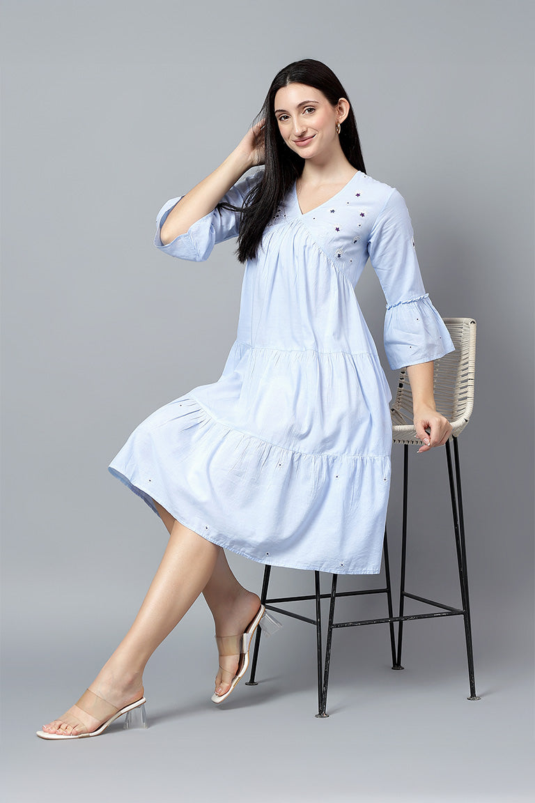 Tunic | Sandhi | Chikankari | Cotton