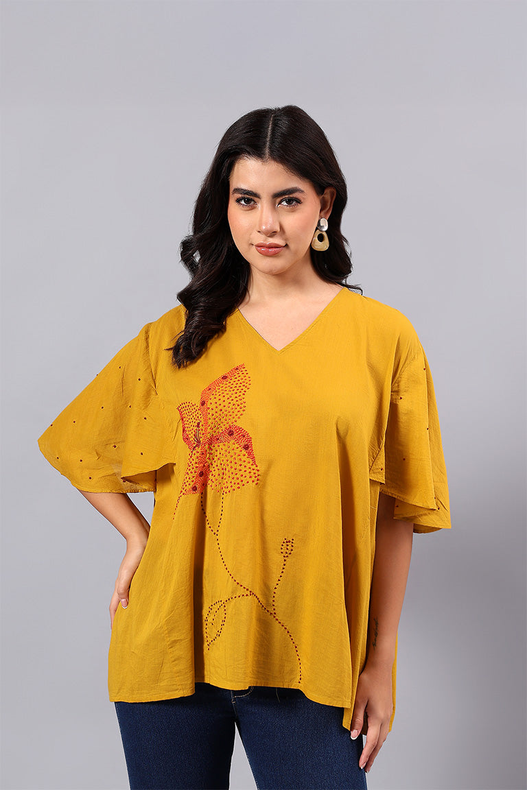 Easy Top | Sankhya | Chikankari | Cotton