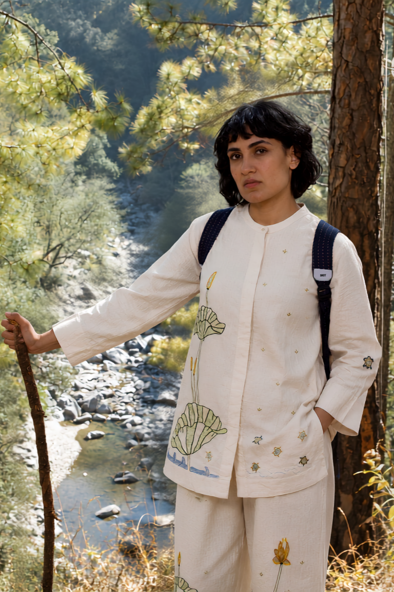 Tista handcrafted Chikankari Shirt