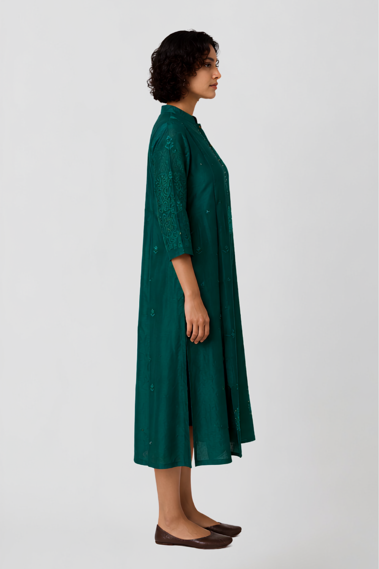 Sambhal handcrafted Chikankari Tunic